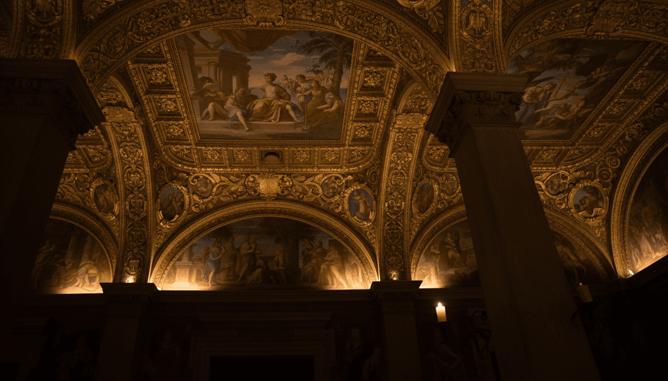 Exclusive Cultural Access - Renaissance fresco and ornate architectural details